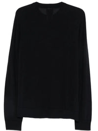 GIORGIO ARMANI Logo Embroidered Wool Sweater Women