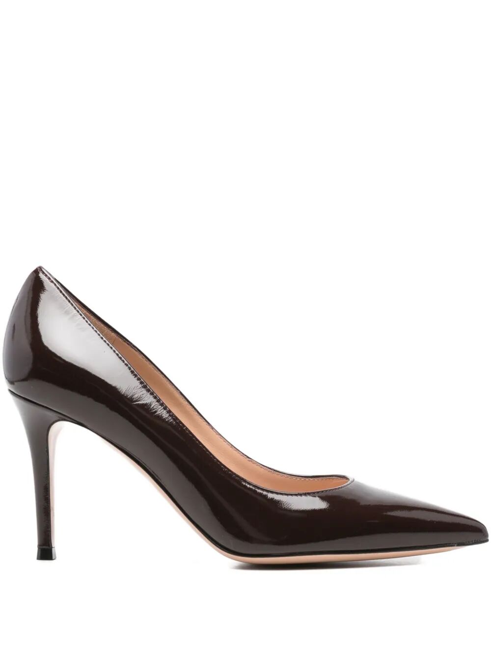 Gianvito Rossi Women Gianvito 85 Glossy Nappa Leather Pumps