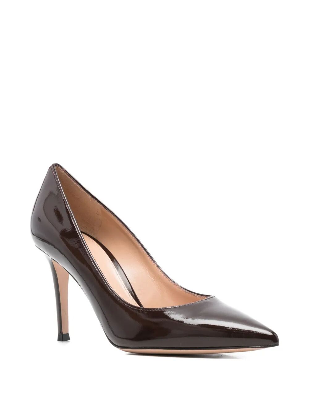GIANVITO ROSSI Gianvito 85 Glossy Nappa Leather Pumps Women