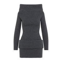 Jean Paul Gaultier Leather Tag Details Short Dress Women