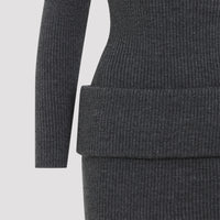 Jean Paul Gaultier Leather Tag Details Short Dress Women