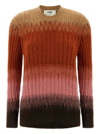 FENDI Gradient Mohair And Wool Fitted Jumper Women
