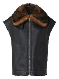 Fendi Women Nappa Shearling Gilet