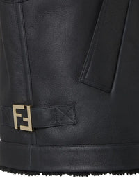 Fendi Women Nappa Shearling Gilet