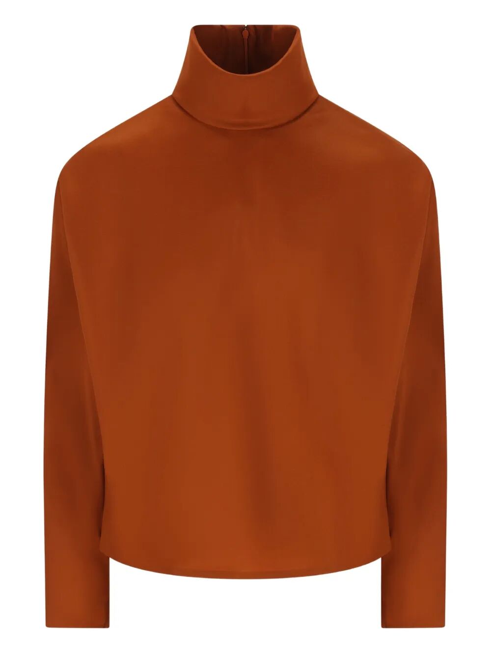 SAINT LAURENT PARIS High-Neck Satin Top Women
