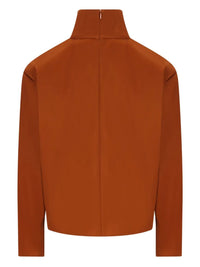 SAINT LAURENT PARIS High-Neck Satin Top Women