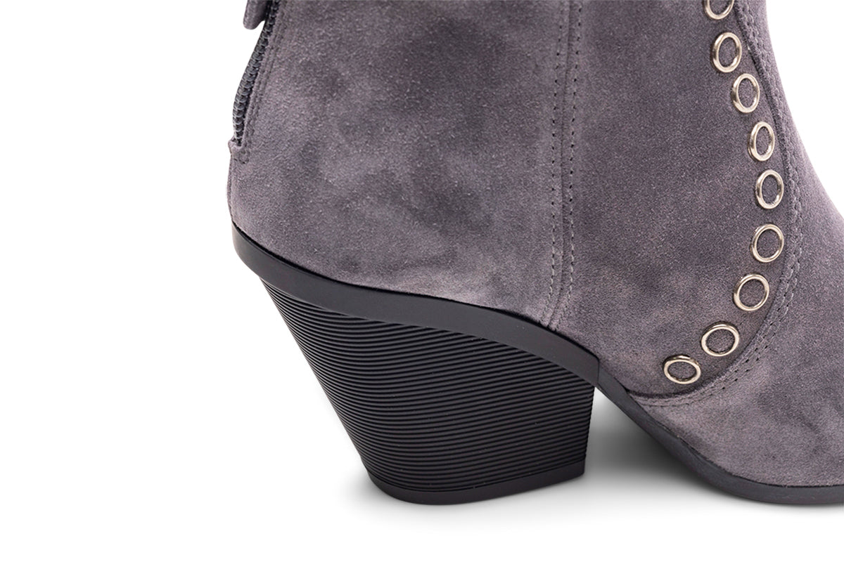 Hogan Eyelet-Embellished Suede Boots