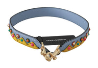 Dolce & Gabbana Dolce & Gabbana Blue Handbag Accessory Shoulder Strap Women's Leather