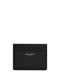 SAINT LAURENT PARIS Saint Laurent Paris Card Case In Grain De Poudre Leather Women