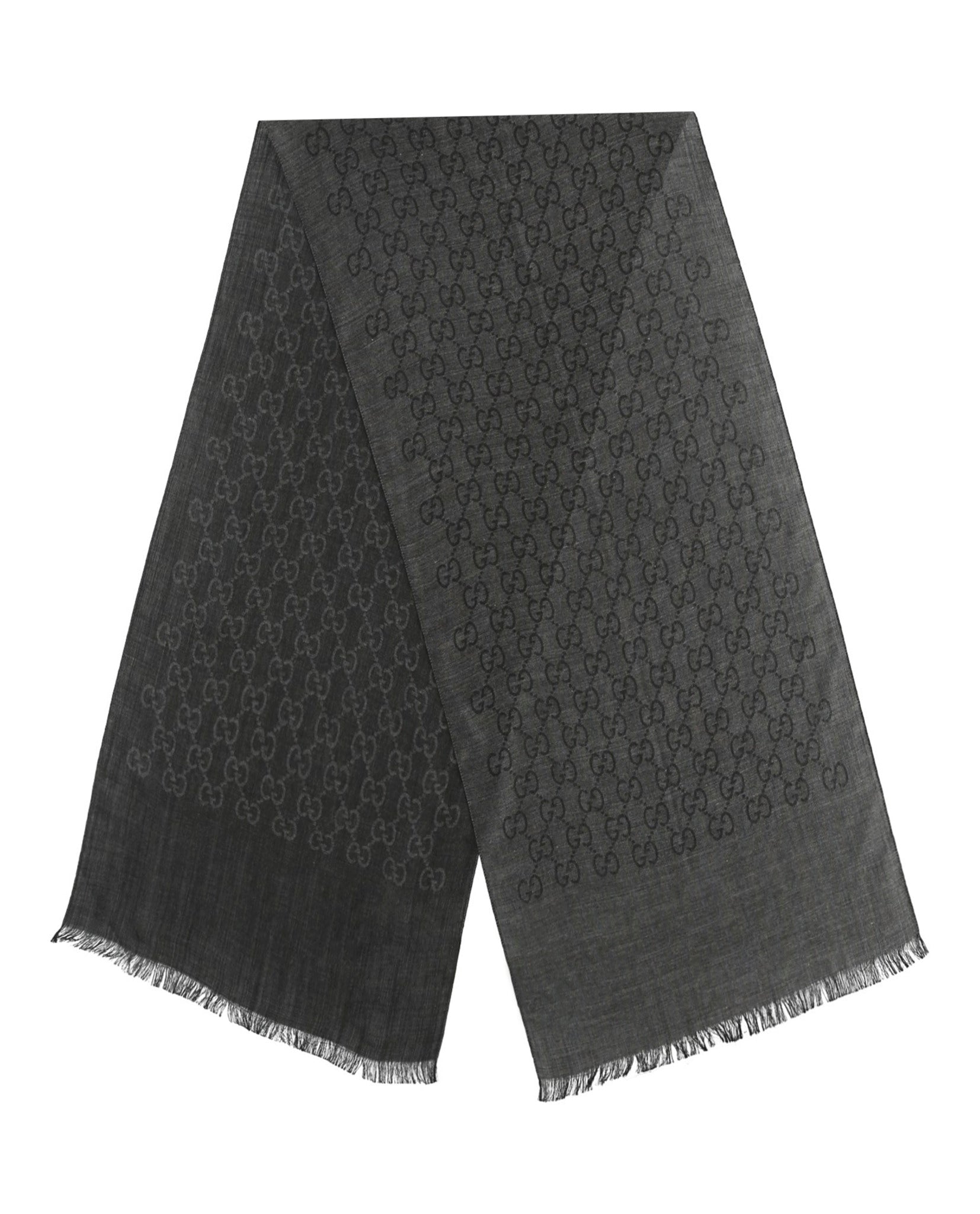 Gucci Unisex-Adult GG Jacquard Pattern Knit Scarf