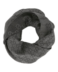 Gucci Unisex-Adult GG Jacquard Pattern Knit Scarf