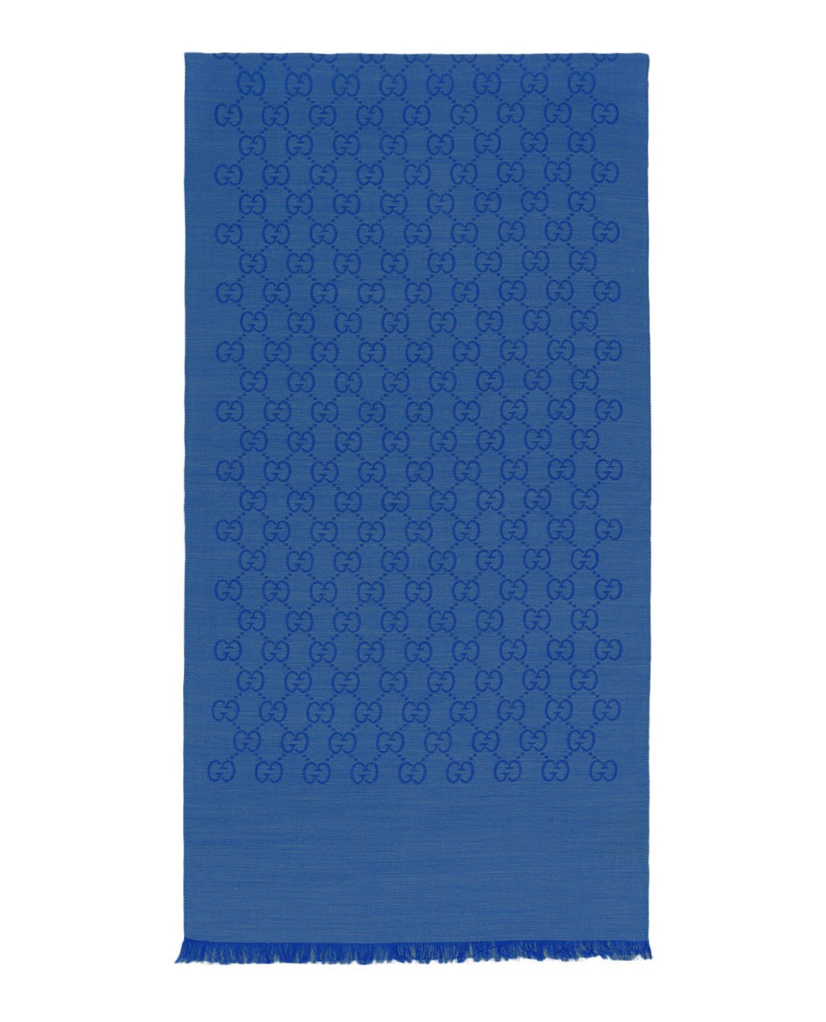 Gucci Unisex-Adult GG Logo Wool and Silk Scarf