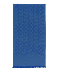 Gucci Unisex-Adult GG Logo Wool and Silk Scarf