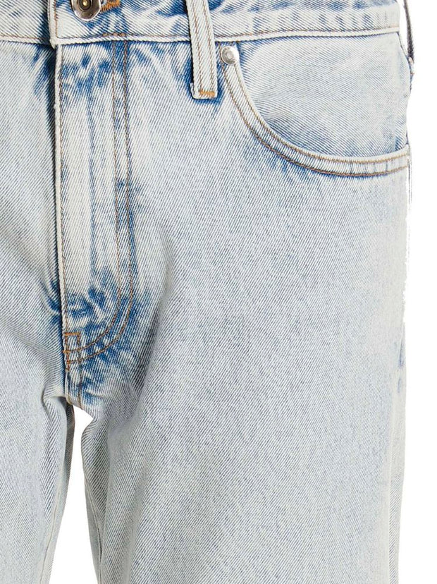 Off-white Men's Light Blue Jeans