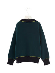 Palm Angels Kid's Green Sweater
