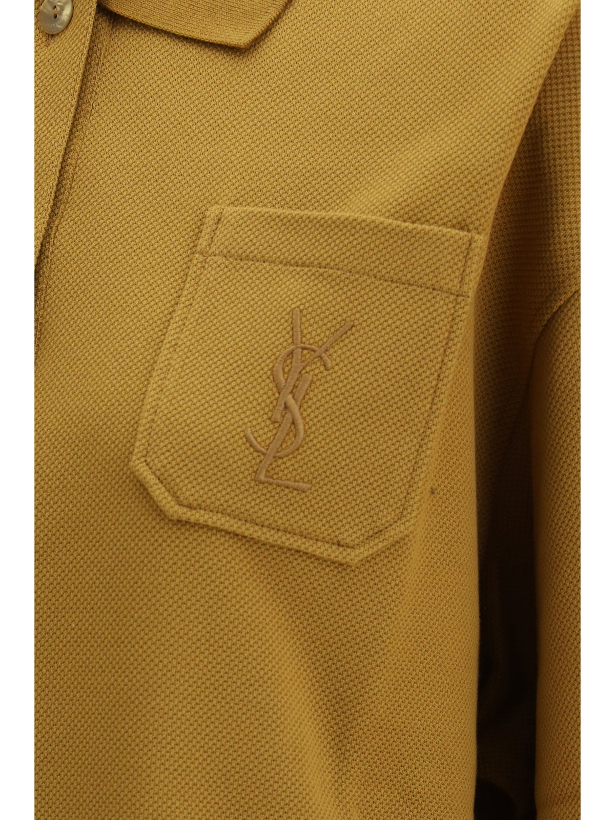 Saint Laurent Women Cassandre Oversized Piqué Polo
