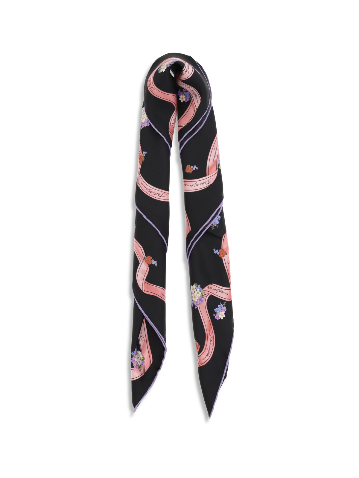 DOLCE & GABBANA Dolce & Gabbana Women Silk Scarf With Floral Print