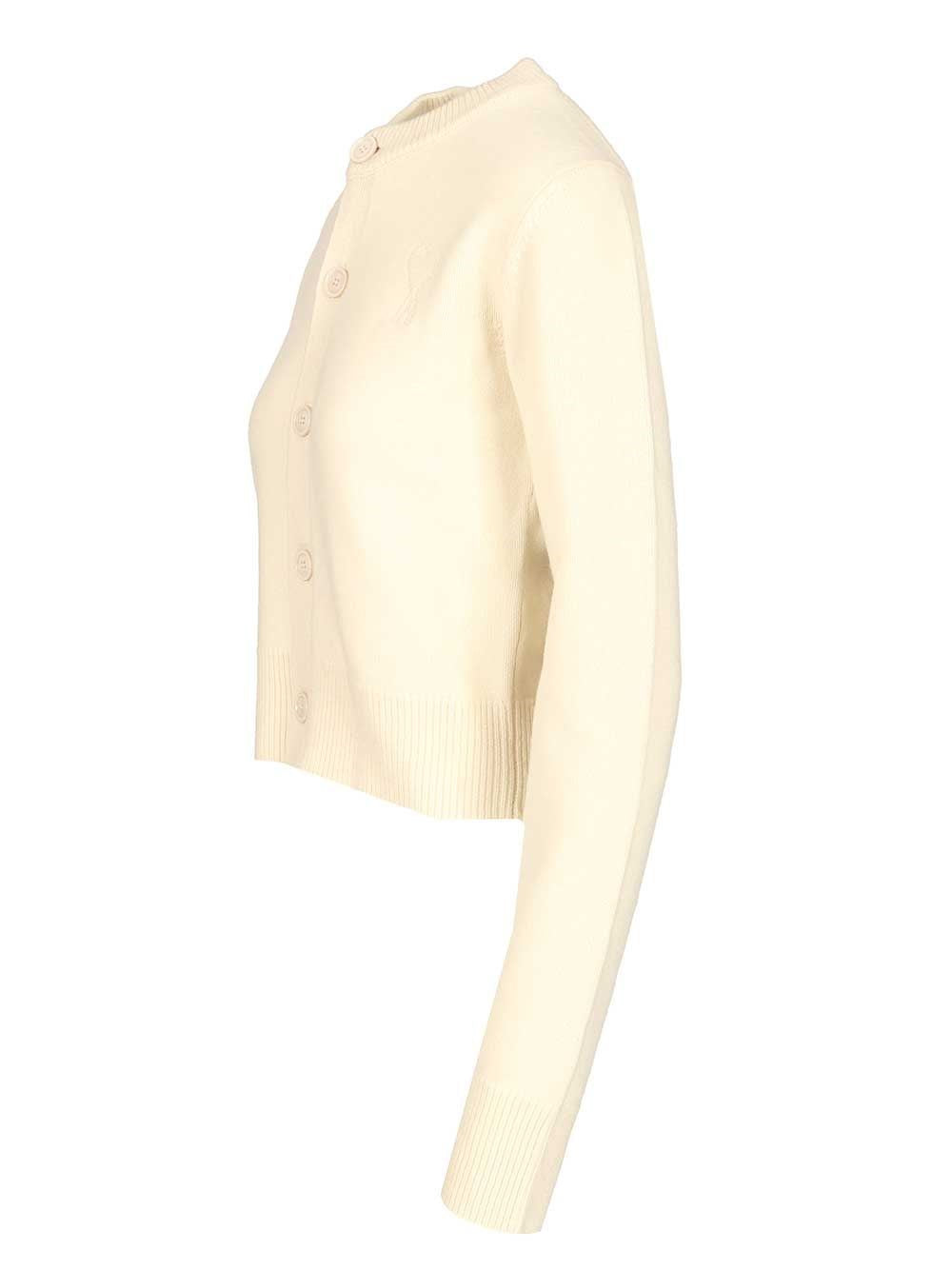 Ami Women Crew Neck Cardigan