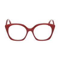 Max Mara Max Mara Eyeglasses Square Full Rim, Shiny Black Frame and Clear Demo Lenses Lens MM5082001