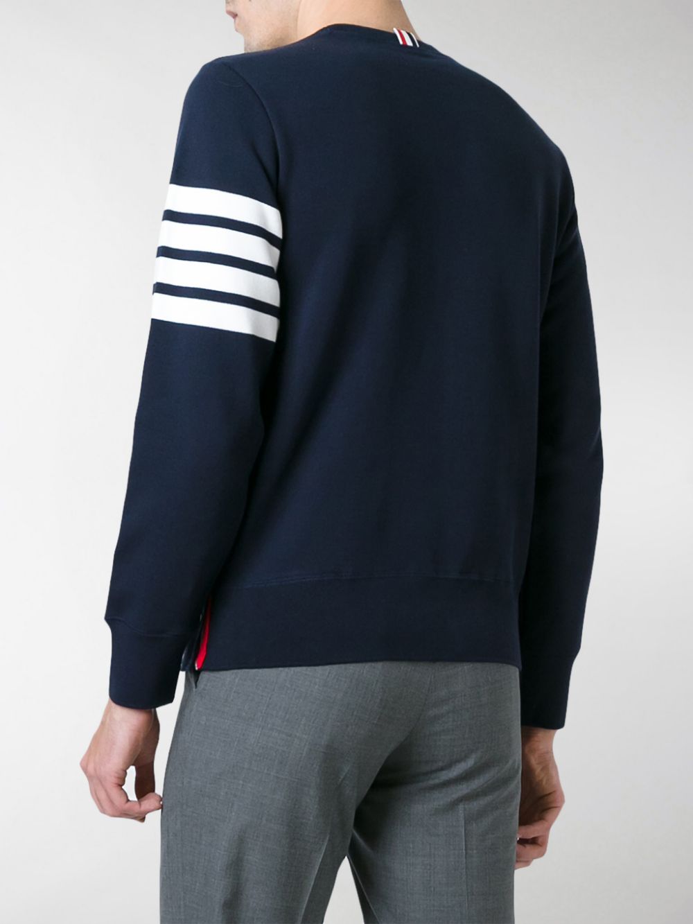 Thom Browne Men Sweatshirt With Striped Detail