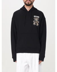 Moschino Couture Teddy Bear Hoodie Relaxed Fit Men Black Sweatshirts & Hoodies