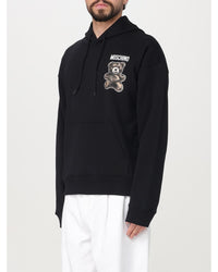Moschino Couture Teddy Bear Hoodie Relaxed Fit Men Black Sweatshirts & Hoodies