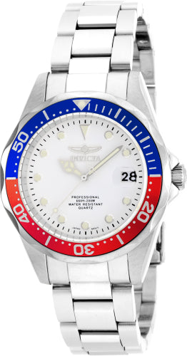 Invicta Men's Pro Diver White Dial Watch - 17047