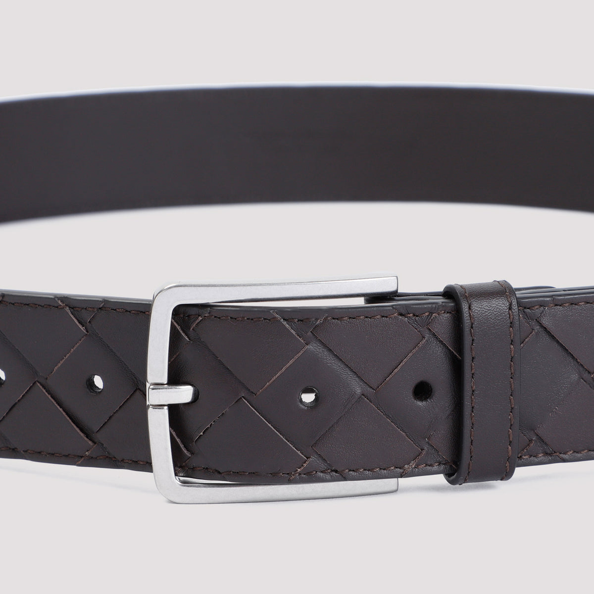 Bottega Veneta Intrecciato Leather Belt Men