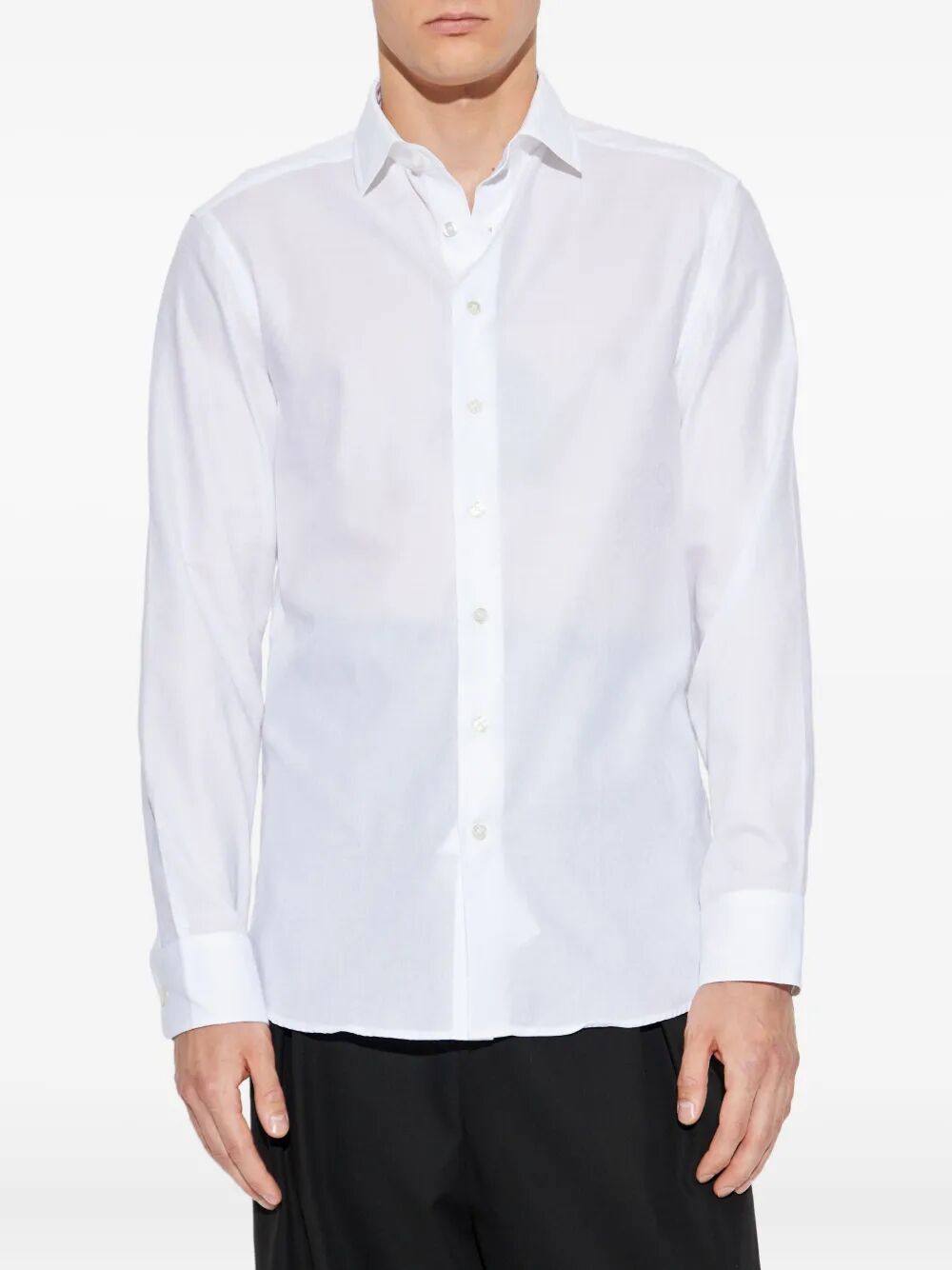 ETRO Etro Men Cotton Jacquard Shirt With Gecko Motif