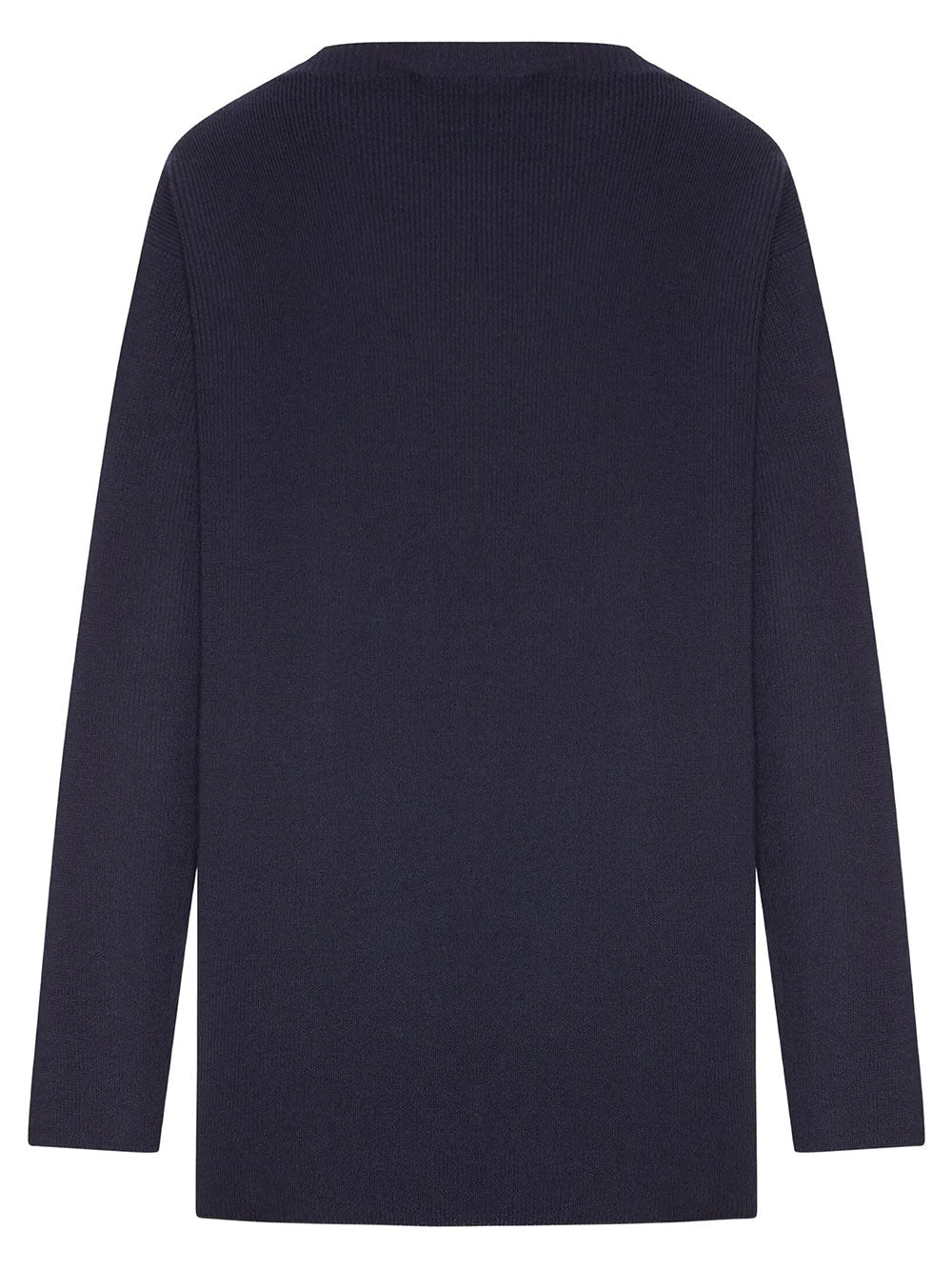 Miu Miu Women Logo-Patch Ribbed-Knit Sweater