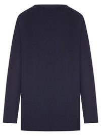 MIUMIU Logo-Patch Ribbed-Knit Sweater Women