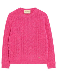 VALENTINO GARAVANI Valentino Garavani Women Wool Mouliné Cable-Knit Sweater