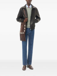 Valentino Garavani Men Valentino Leather Jacket