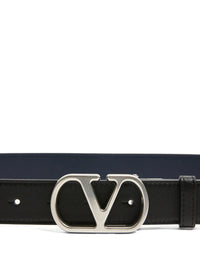 VALENTINO GARAVANI Valentino Garavani Men Vlogo Signature 30Mm Reversible Shiny Leather Belt