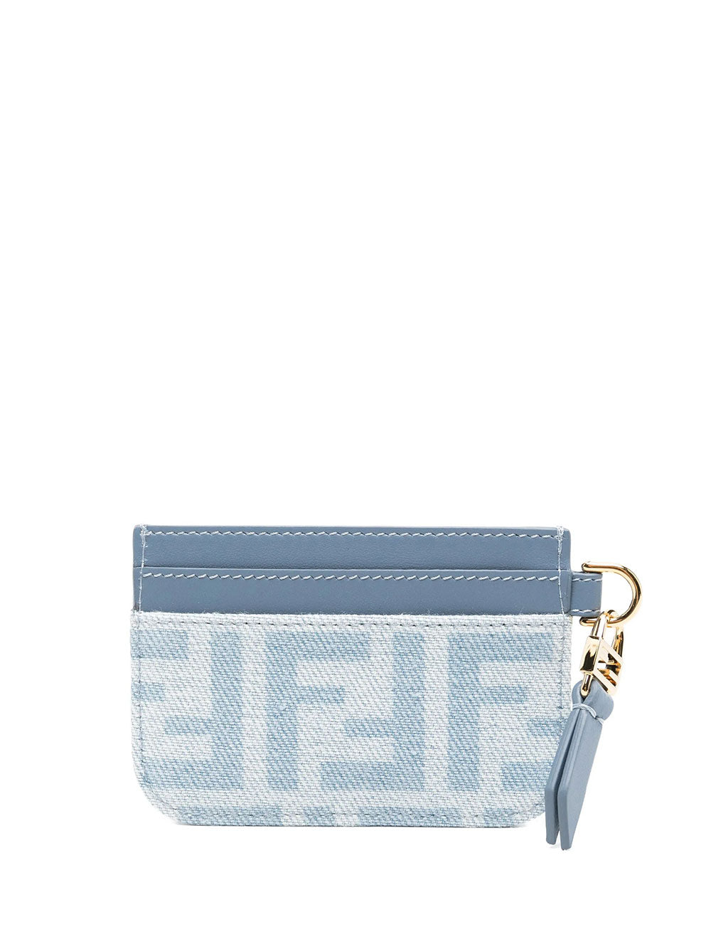 FENDI Baguette Ff Denim Flat Card Case Women