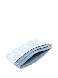 Fendi Women Baguette Ff Denim Flat Card Case