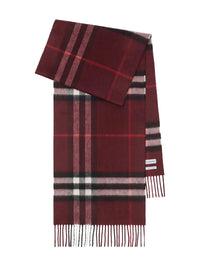 BURBERRY LONDON ENGLAND Check Cashmere Scarf Women