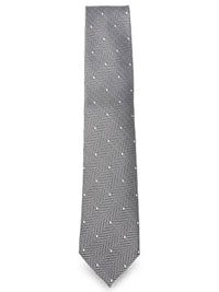 Tom Ford Men Polka-Dot And Herringbone Pattern Silk Tie
