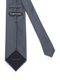 TOM FORD Geometric Pattern Silk Tie Women