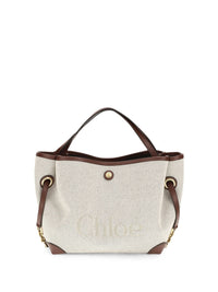 CHLOE Chloe Women Small Chloé Clover Double Carry Bag In Canvas
