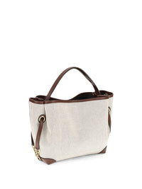 CHLOE Chloe Women Small Chloé Clover Double Carry Bag In Canvas