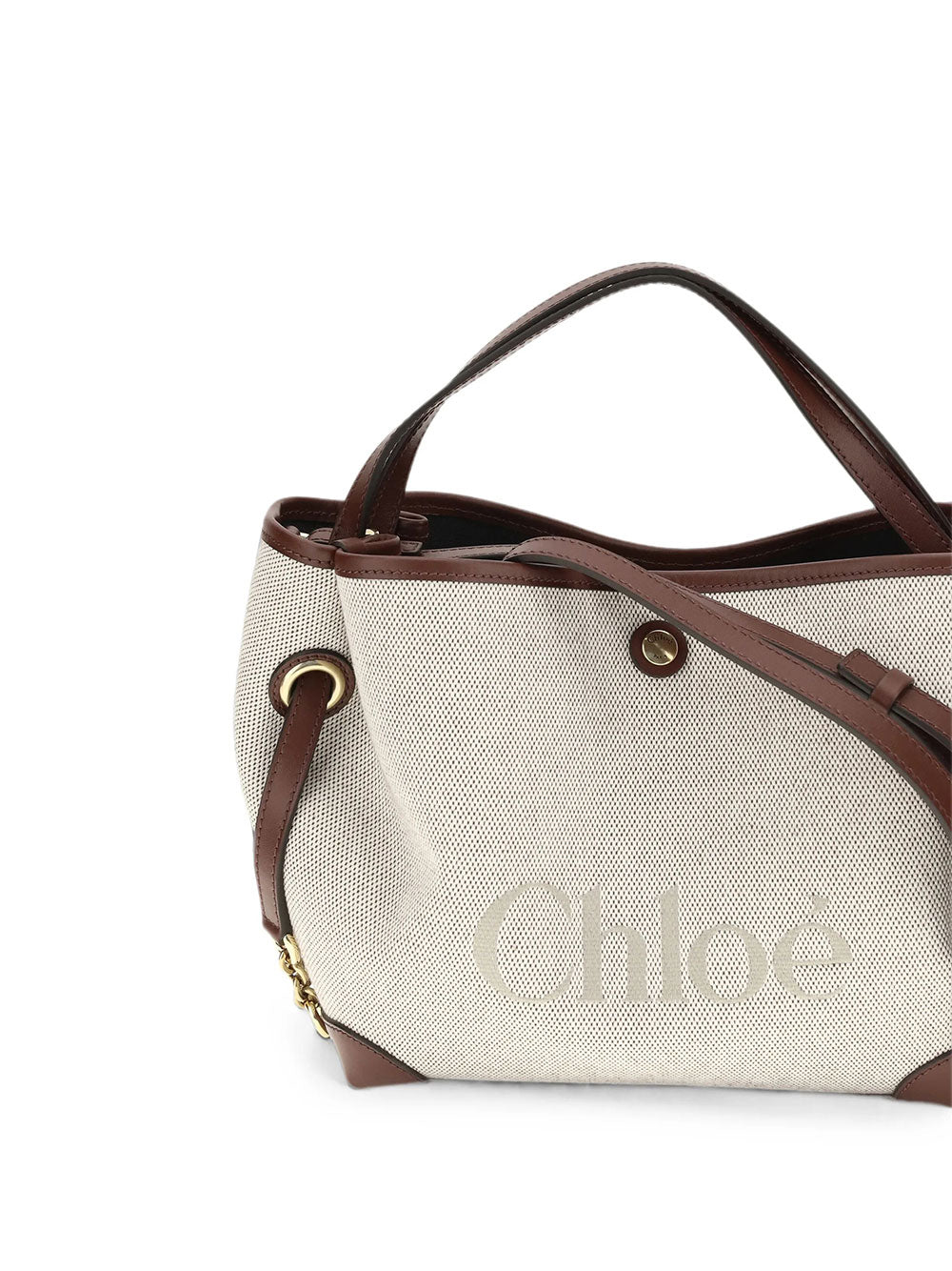 CHLOE Chloe Women Small Chloé Clover Double Carry Bag In Canvas