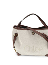 CHLOE Chloe Women Small Chloé Clover Double Carry Bag In Canvas