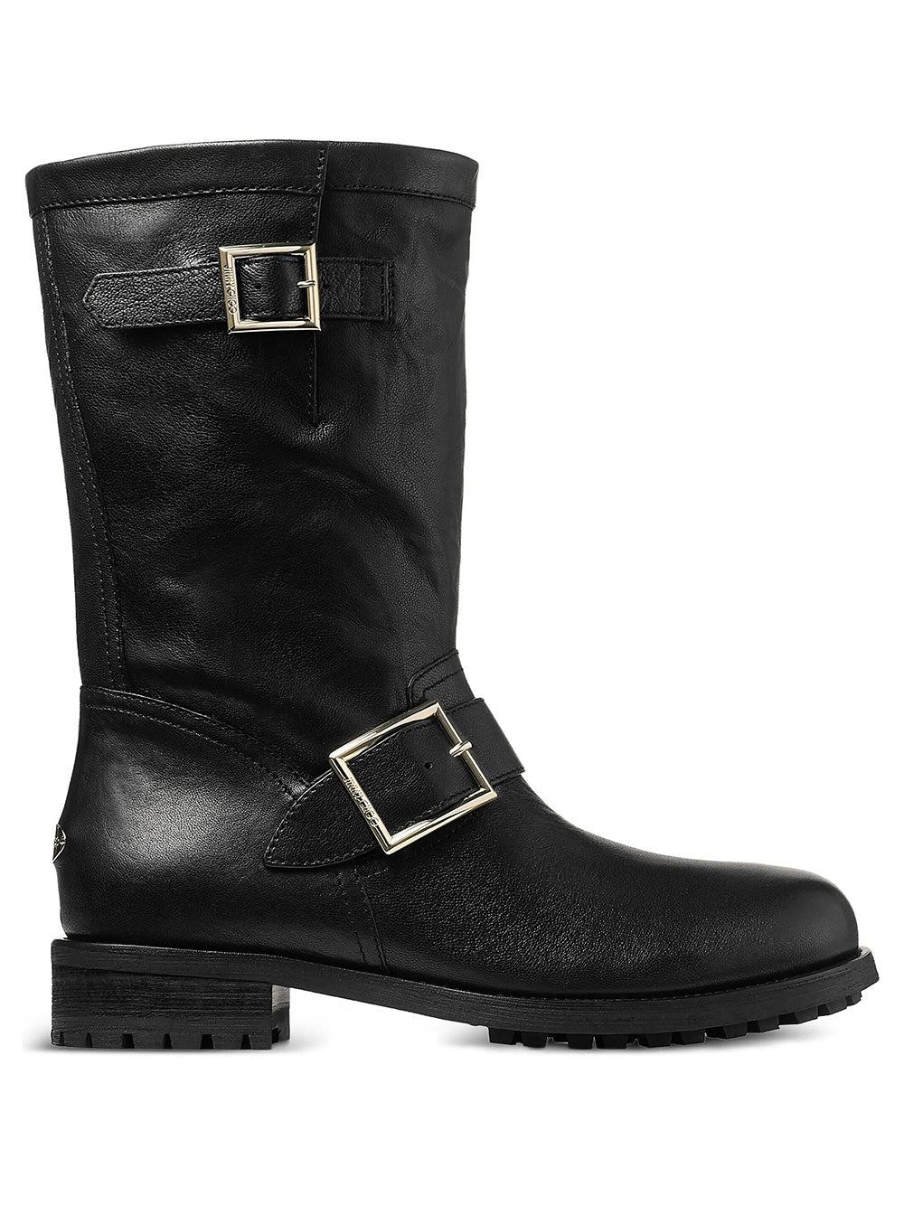 Jimmy Choo Women Biker Mid Leather Ankle Boots
