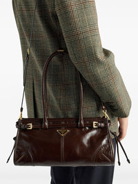 Prada Women Prada Bonnie Medium Leather Handbag
