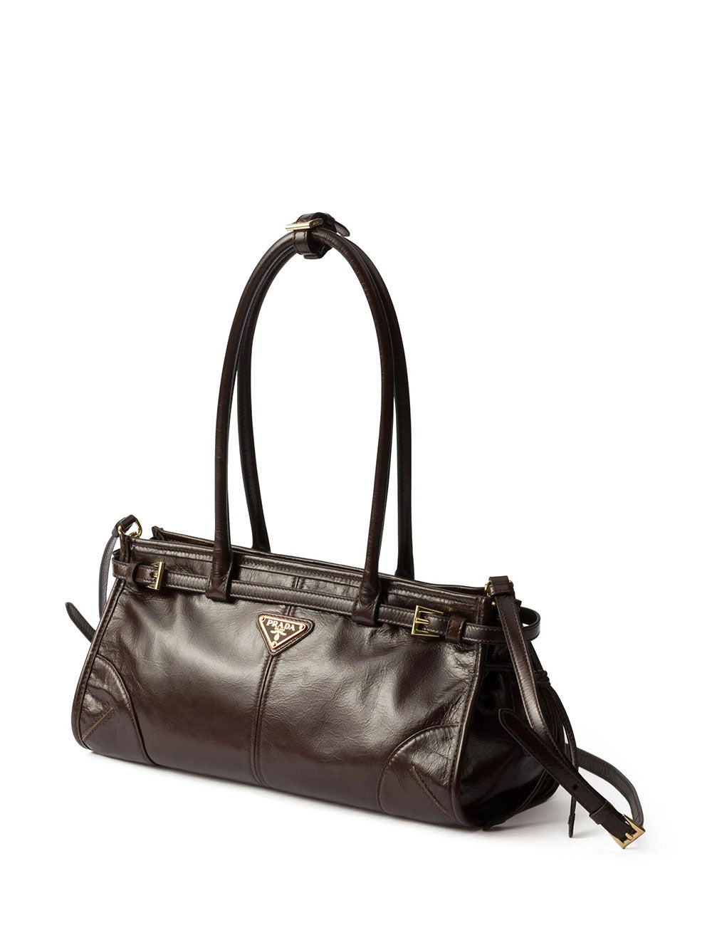 Prada Women Prada Bonnie Medium Leather Handbag