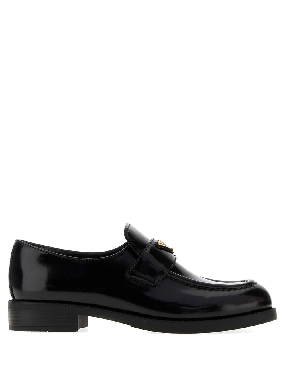PRADA Brushed Leather Loafers Women