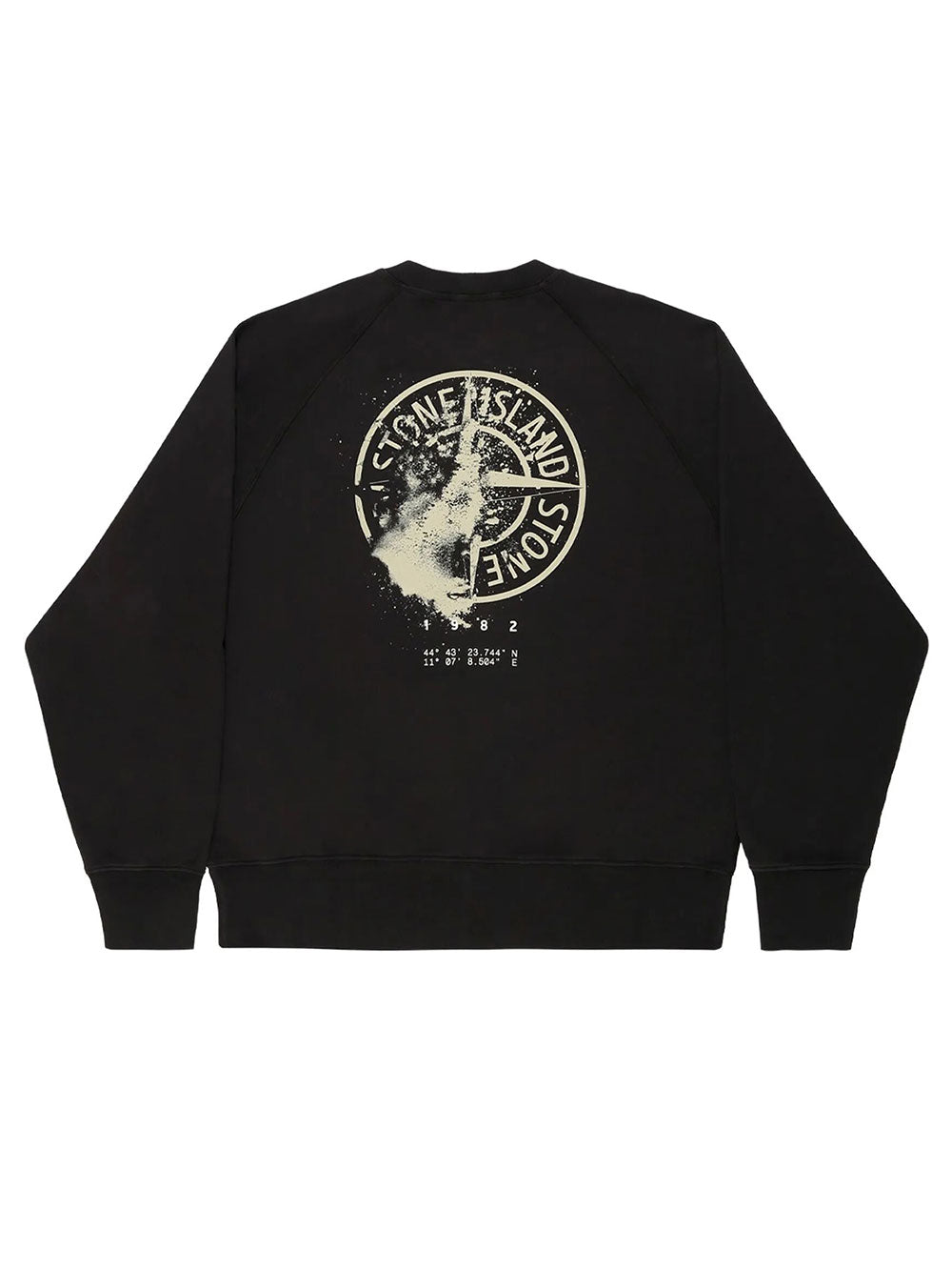 STONE ISLAND Crewneck Sweatshirt In Cotton Fleece With `Desert` Print Women