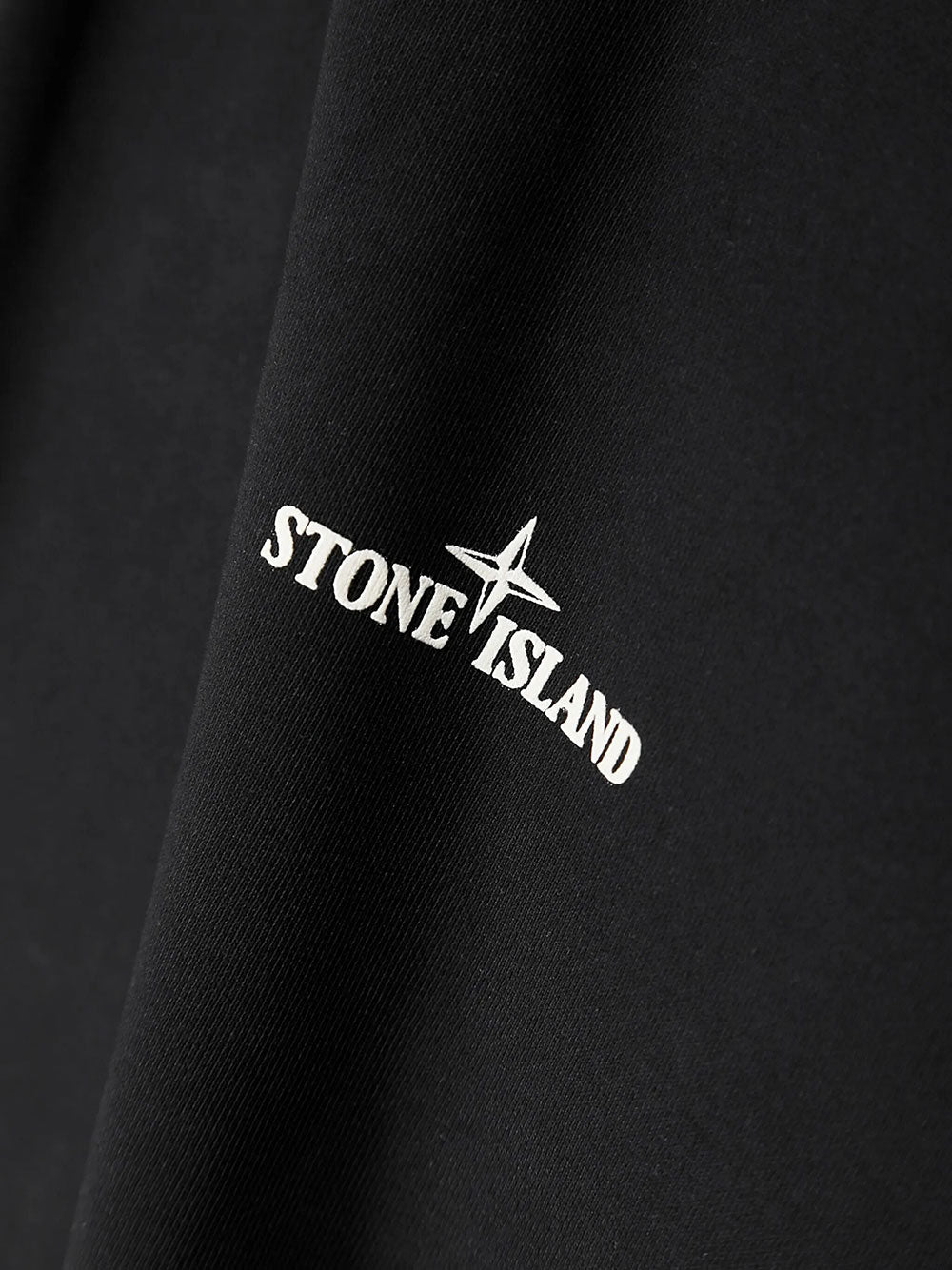Stone Island Men Crewneck Sweatshirt In Cotton Fleece With `Desert` Print