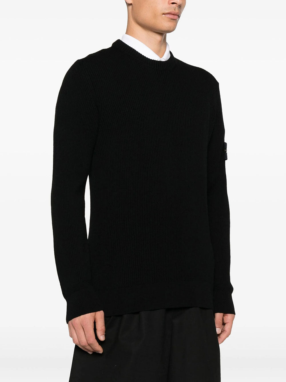 STONE ISLAND Stone Island Men Crewneck Sweater With Ribbed Trims